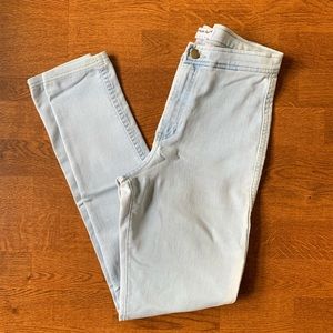 American Apparel Light Blue Stretch Jeans